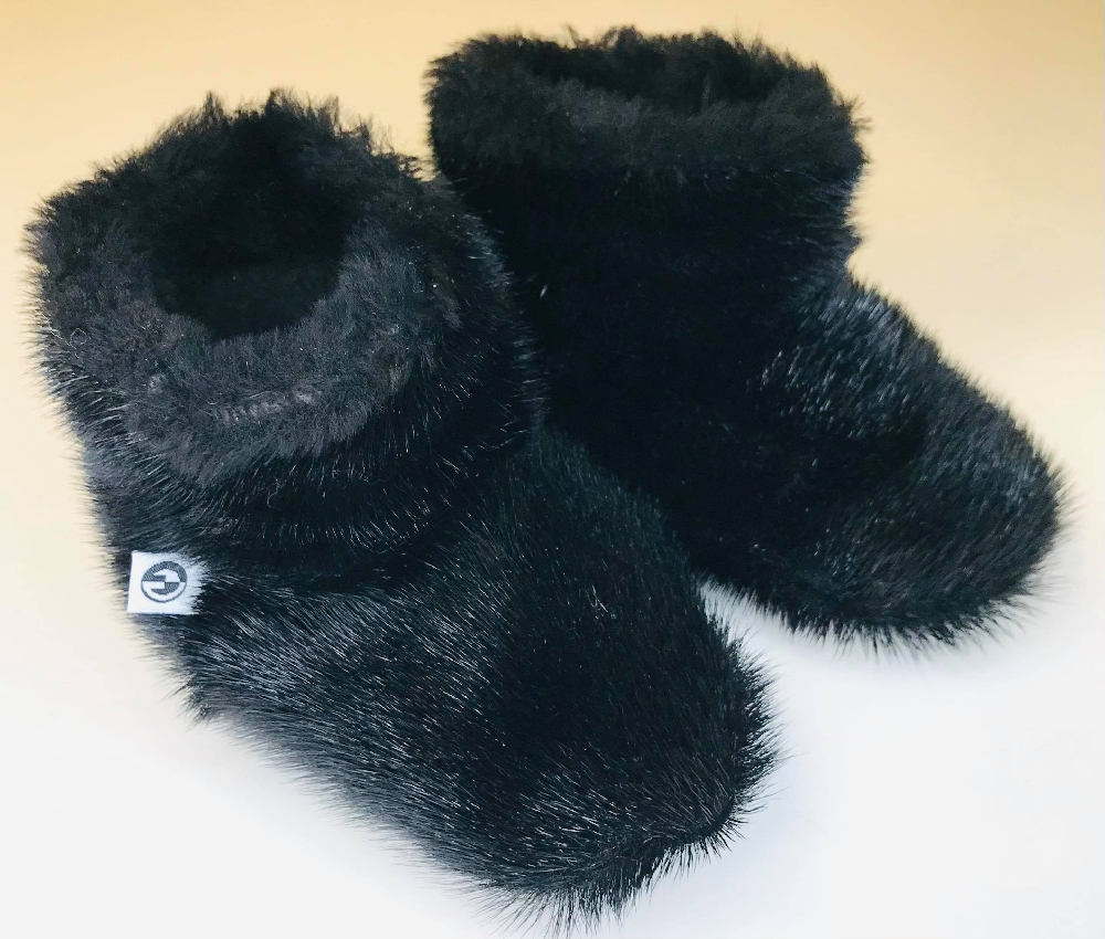 Kamii Children's Slippers, Black - Image 4