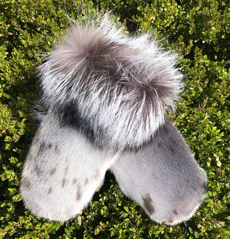 Iluliaq Mittens, Harp seal Natural/Leather - Image 6