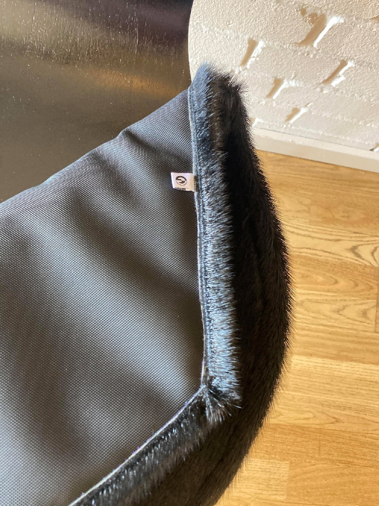 Cushion, Sealskin, Black - Image 5