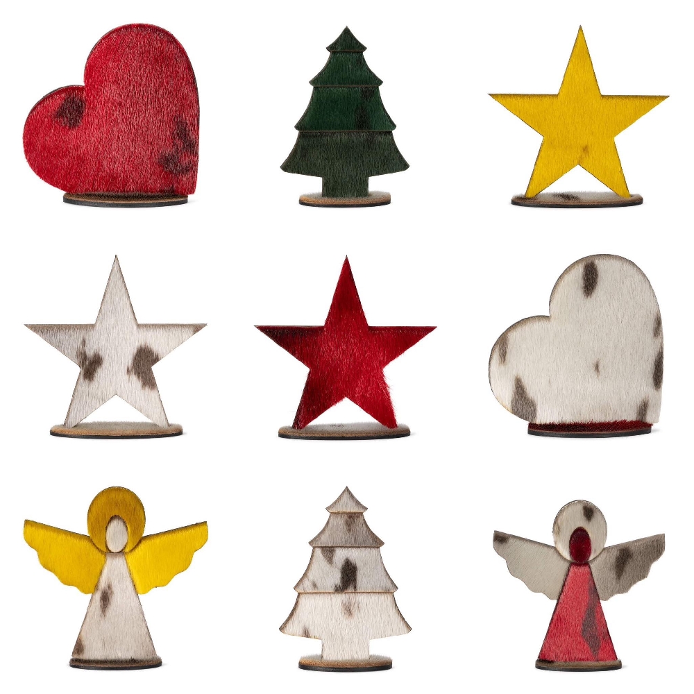 Wood Decoration - Star, Red - Image 3