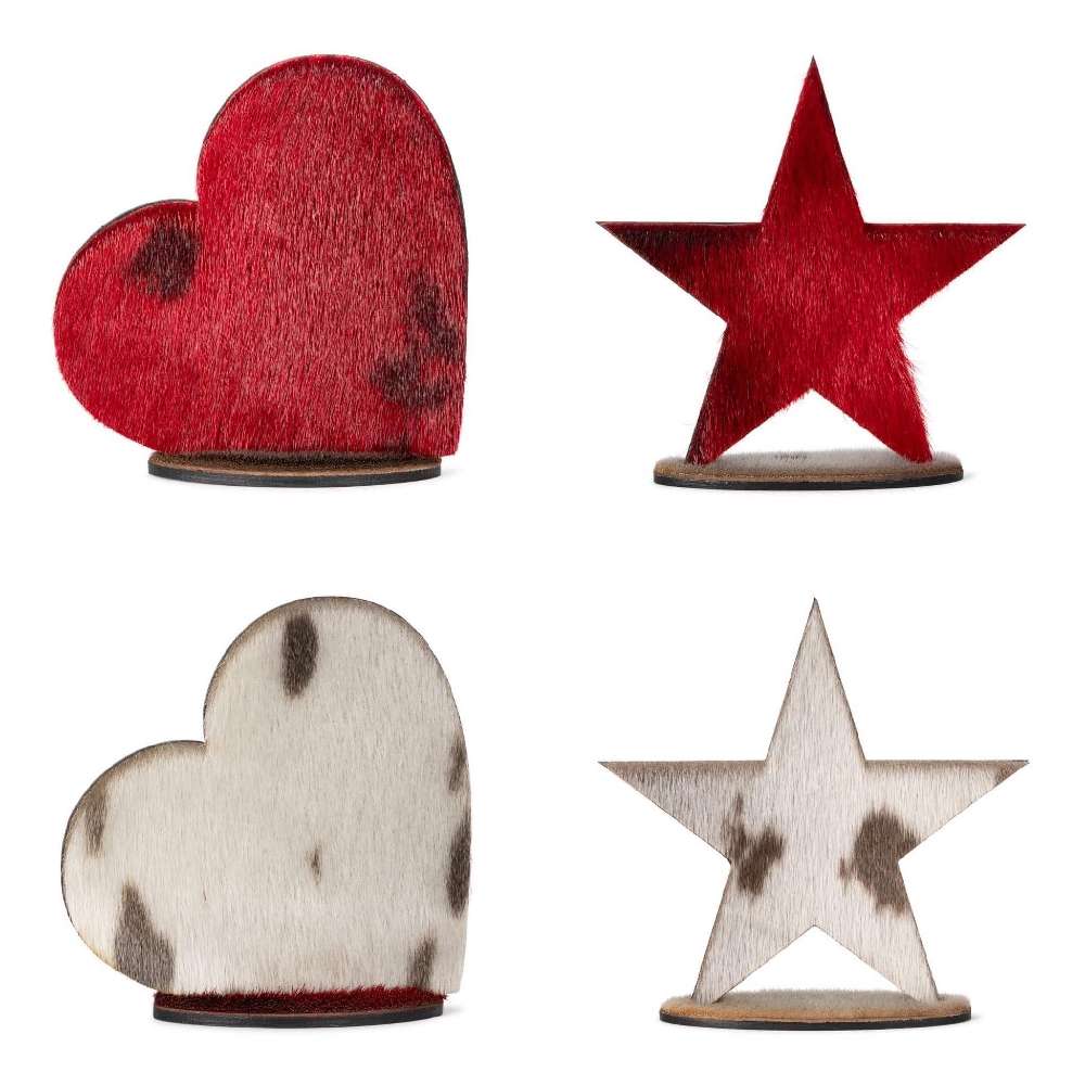 Wood Decoration - Star, Red - Image 4