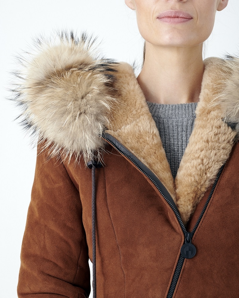 Shearling jacket, Cognac - Image 5
