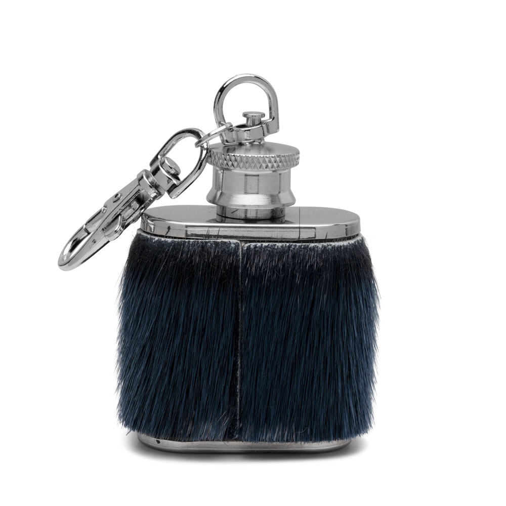Keyring with Mini Hip Flask - Blueberry - Image 3