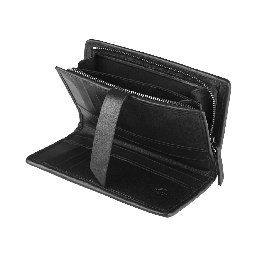 Ussing Wallet, Seal Skin Wallet in Black - Image 3
