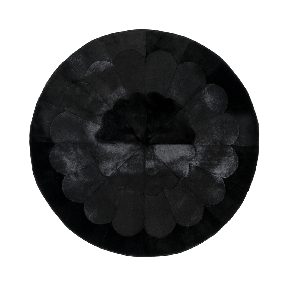 Qajaasat Rug Black 150x150 cm. - Image 2