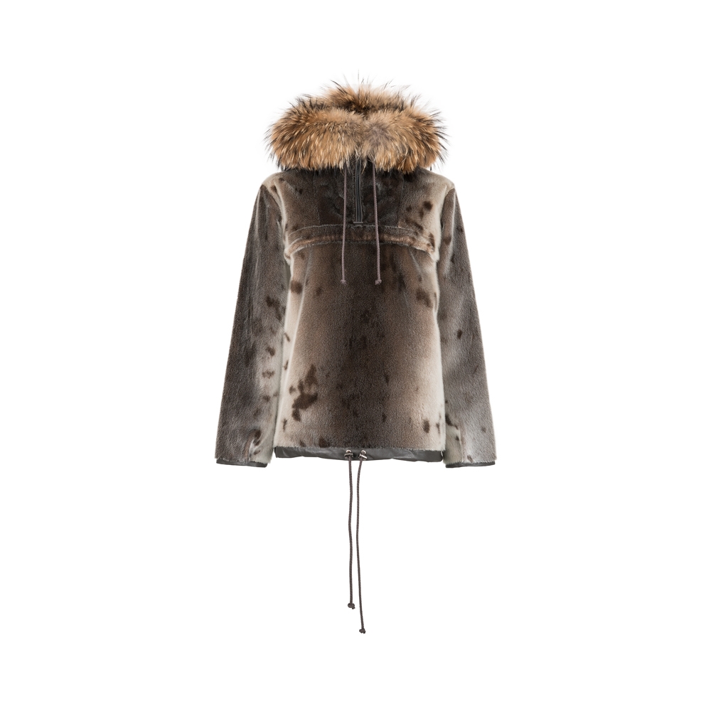 Nikki Harp Seal Anorak, Natural/Coloured - Image 6