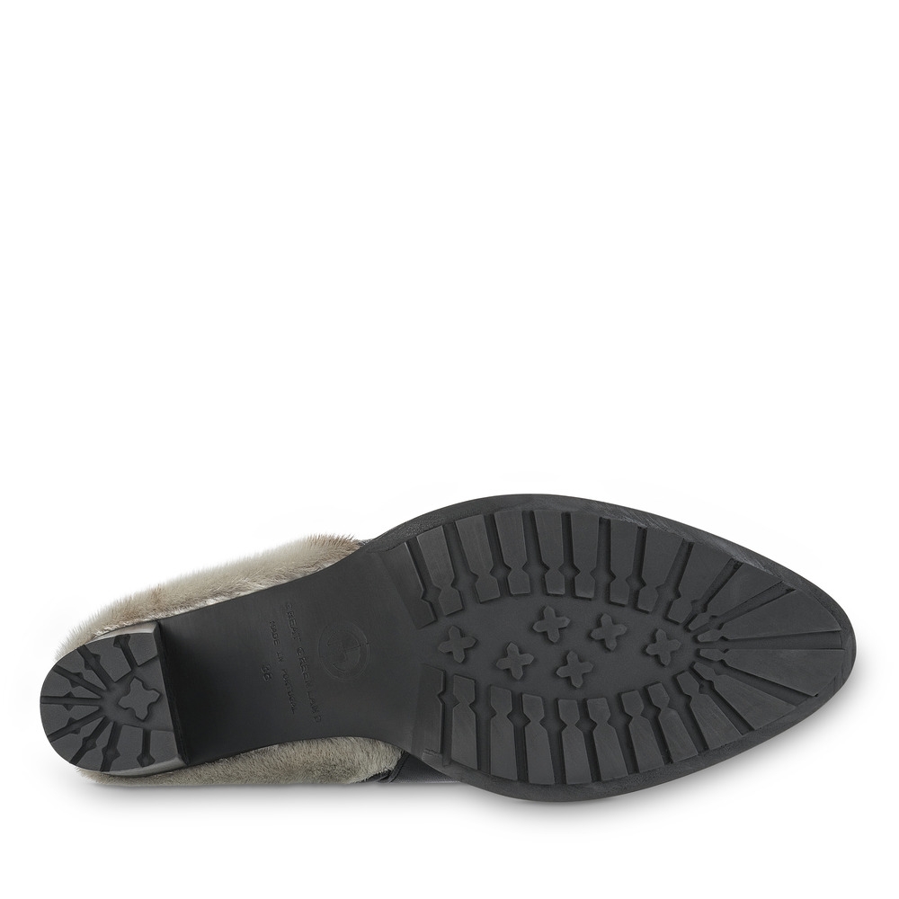 NINA, Black Ankle Boot, Natural Leather - Image 3