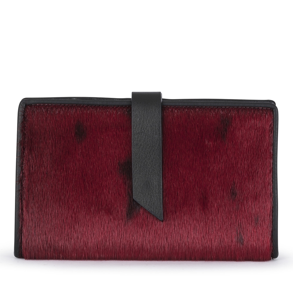 Ussing Wallet, Seal Skin Wallet in Red - Image 3