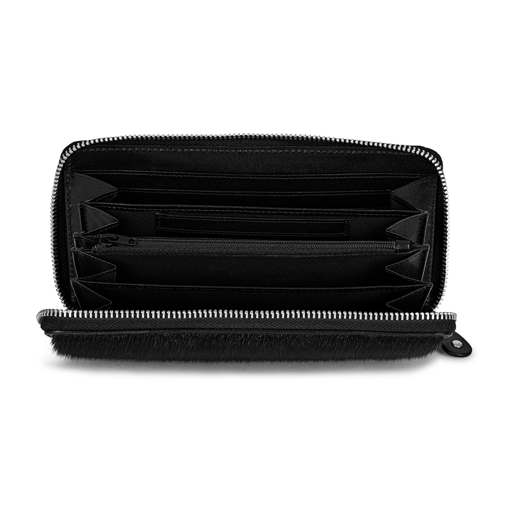 GG Maxi Seal Skin Wallet, Black Harp Seal - Image 4