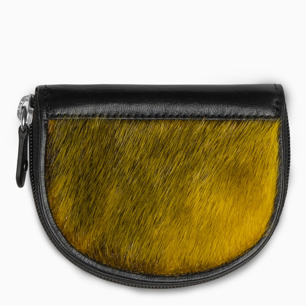 Pani Seal skin purse, Yellow Seal skin - Image 3