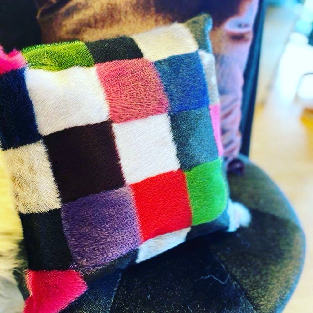 Patch Cushion Cover, Colours 40x40 - Image 4
