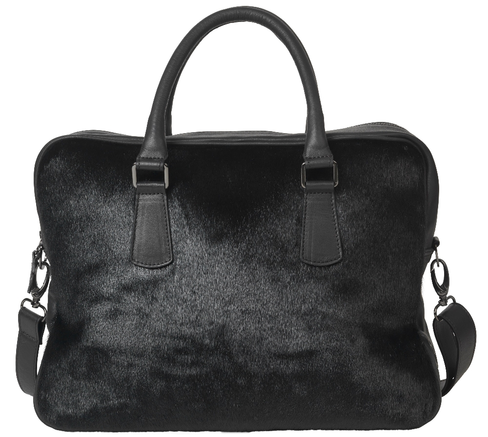 Business Bag, Black Seal Skin