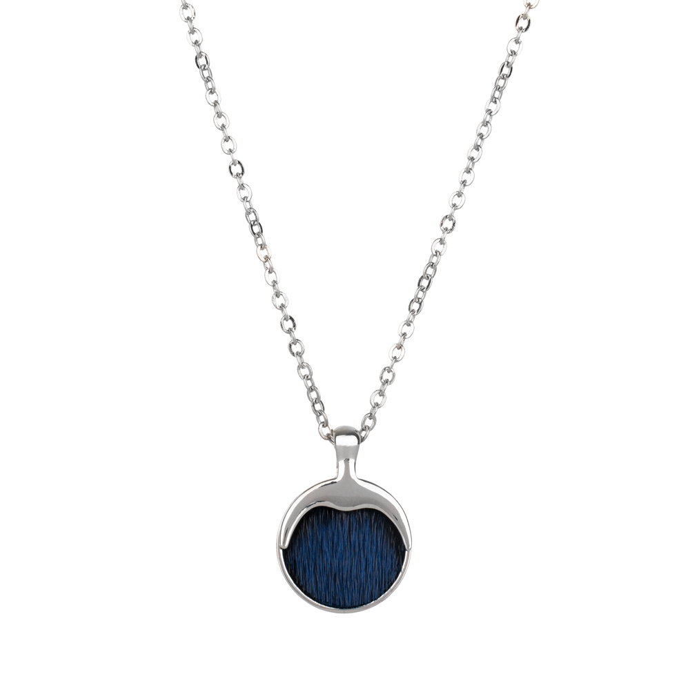 Jewellery set with Seal skin - Silver/Navy - Image 6