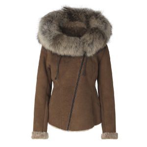 Shearling jacket, Cognac