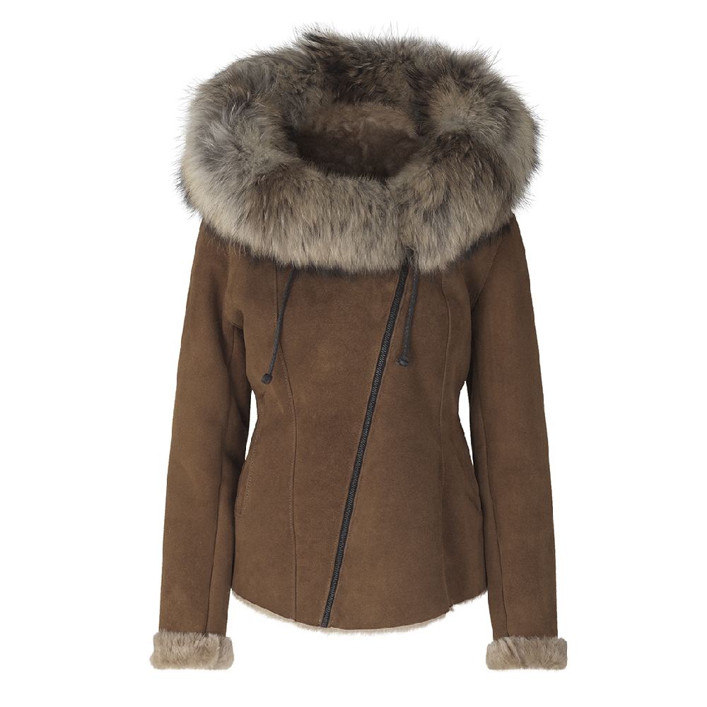 Shearling jacket, Cognac
