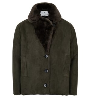 Ivalu Shearling Jacket, Green