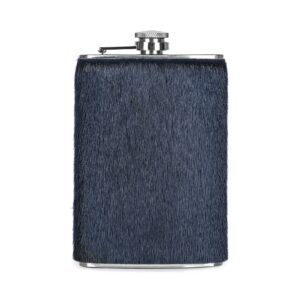 Hip flask with seal skin, Blue