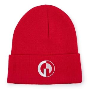 GG Knitted Beanie, Red