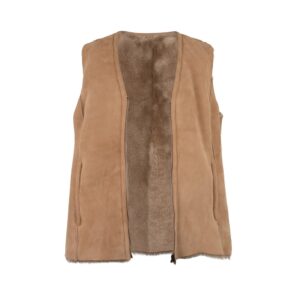 Sava Shearling vest, Sand