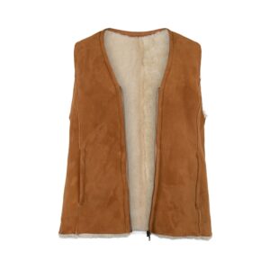 Sava Shearling vest, Cognac