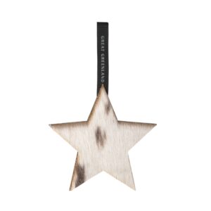 Wooden Christmas Decoration - Star, Natural