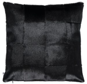 Patch Pillowcase, Black 40x40