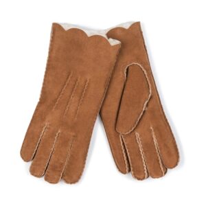 GG Sheepskin Gloves - Cognac