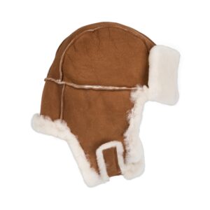GG Shearling Hat - Cognac