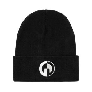 GG Knitted Beanie, Black