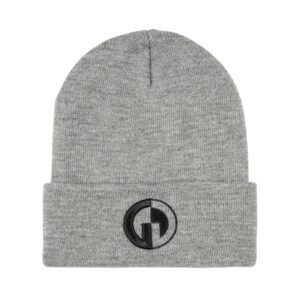 GG Knitted Hat, Grey