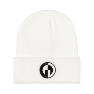 GG Knitted Hat, White