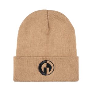 GG Knitted Beanie, Beige