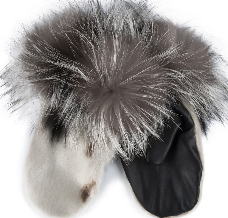 Iluliaq Mittens, Harp seal Natural/Leather