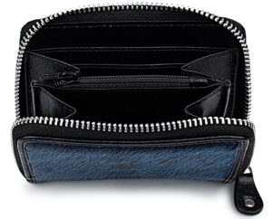 GG Petit Seal Skin Wallet, Blueberry