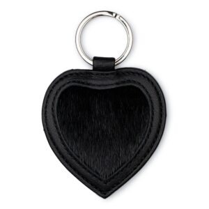 Riley Keyring (Heart) - Black