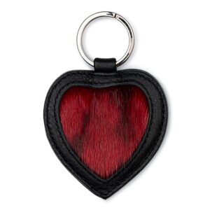 Riley Keyring (Heart) - Red