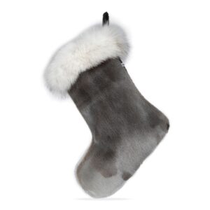 Christmas Stocking with Fox, Natural