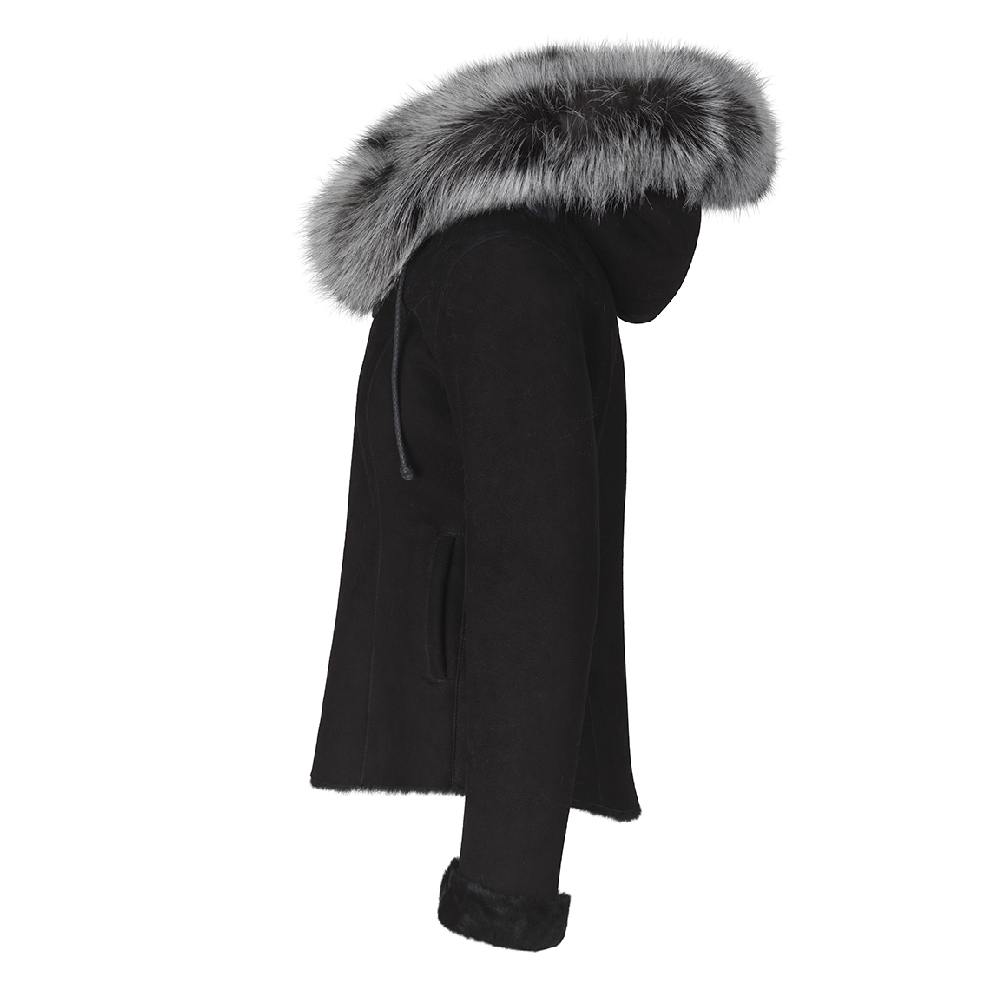 Sheepskin jacket, Black - Image 3