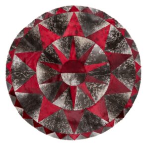 Round Rug Red/Night 148x148 cm.