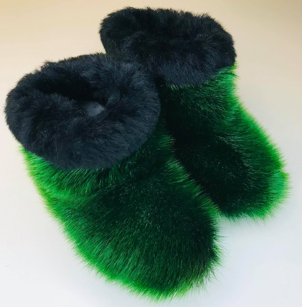 Kamii Children's Slippers, Green - Image 3