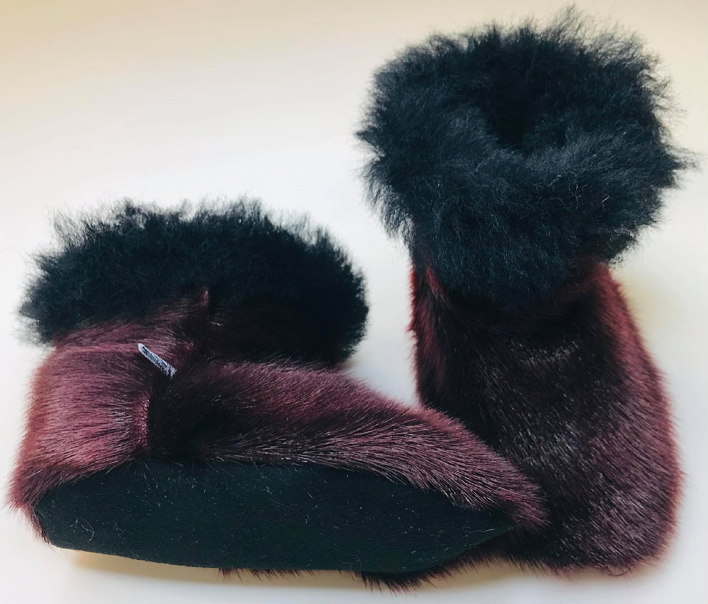 Kamii Kids' Slippers, Wine Red - Image 3