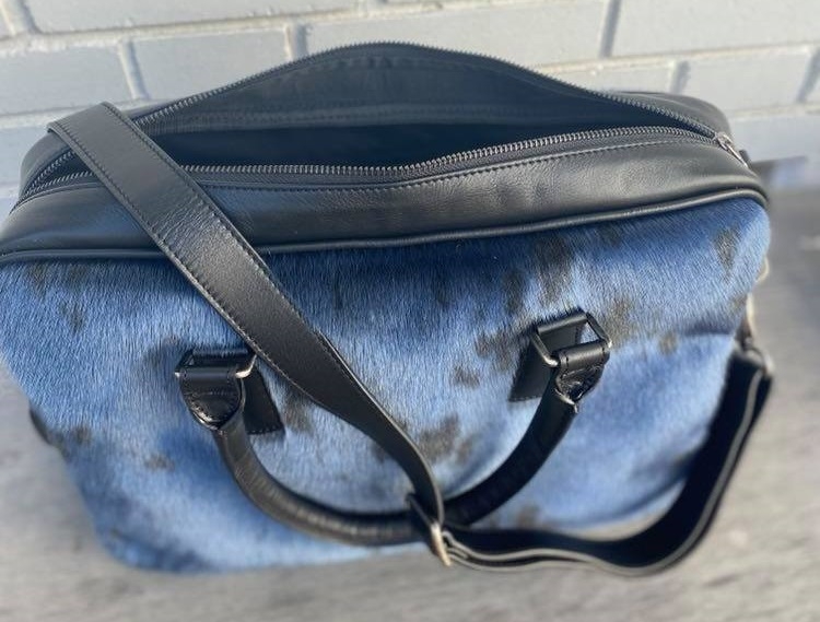 Business Bag, Blue Seal Skin - Image 5