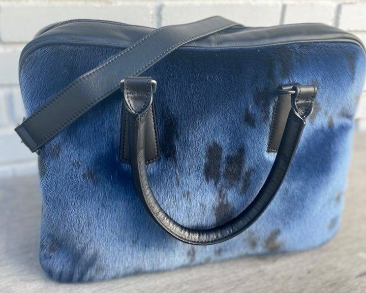 Business Bag, Blue Seal Skin - Image 4