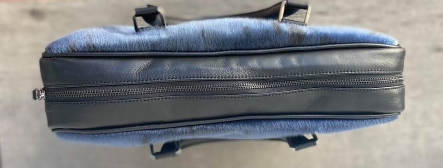 Business Bag, Blue Seal Skin - Image 6