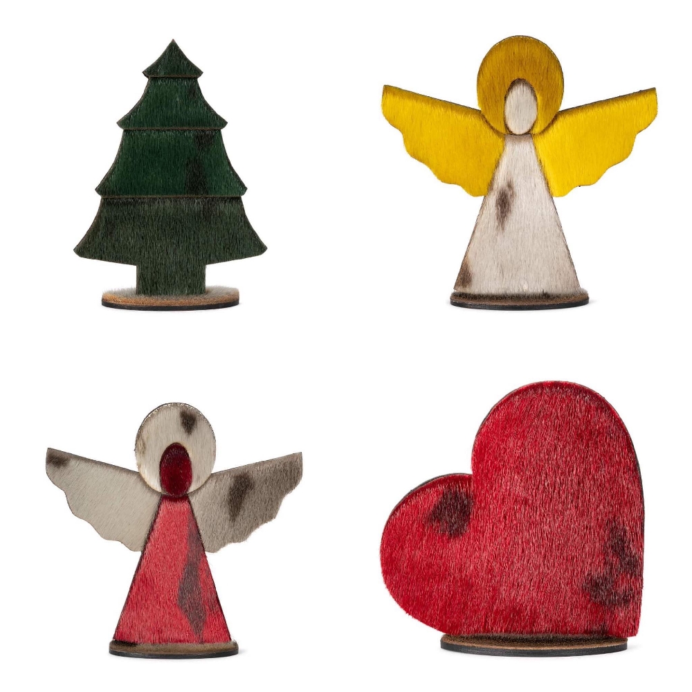Wooden Decoration - Heart, Red - Image 5