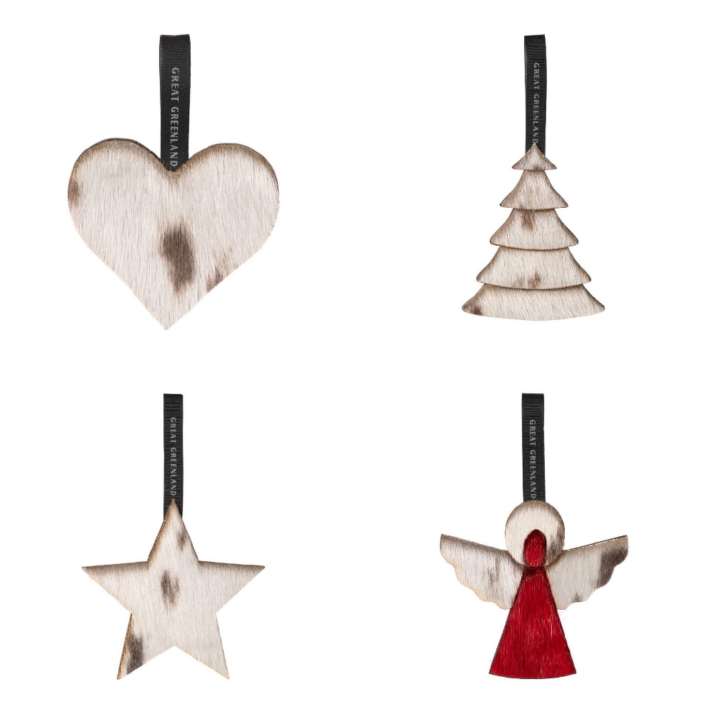 Wooden Christmas Decoration - Heart, Natural - Image 5