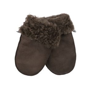 Children's Sheepskin Mittens, Brown
