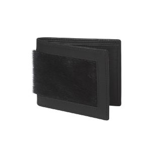 Aningaasivik Seal skin purse, Black