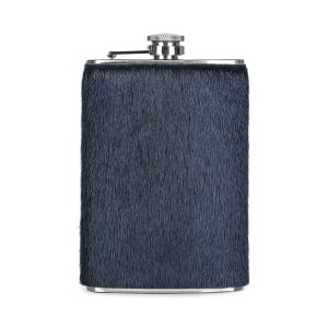 Hip flask with seal skin, Blue