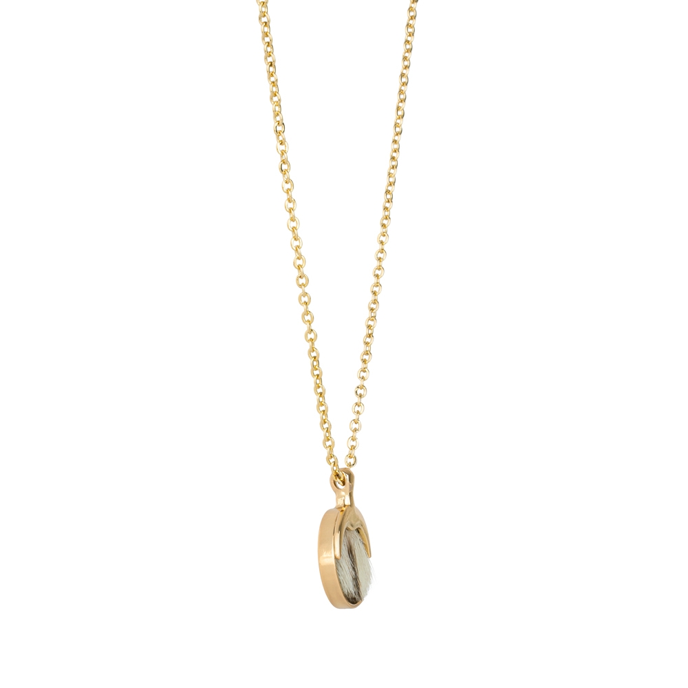 Jewellery Set with Seal Skin - Gold/Natural - Image 5